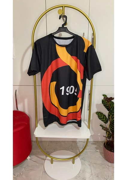 Mikro Kumaş Beyaz Sarı-Kırmızı Tasarım Tişört fiyatları