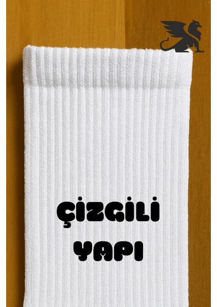 Erkek Beyaz Uzun Spor Tenis Çorap 6 Çift Rahat Nefes Alan Konforlu fırsatları