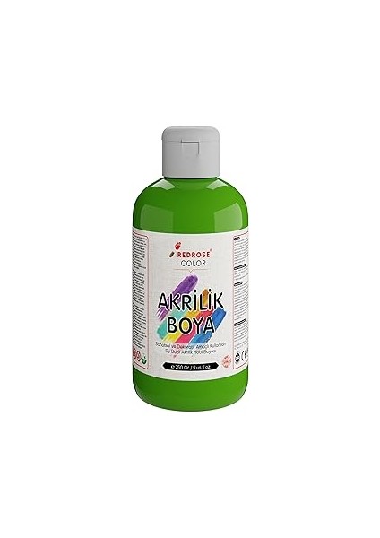 Red Rose Açık Yeşil Akrilik Boya 250 gr