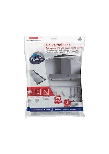 Care + Protect Genel 2’si̇ 1 Arada Yağ ve Koku Gi̇deri̇ci̇ Kesi̇lebi̇li̇r Filtre