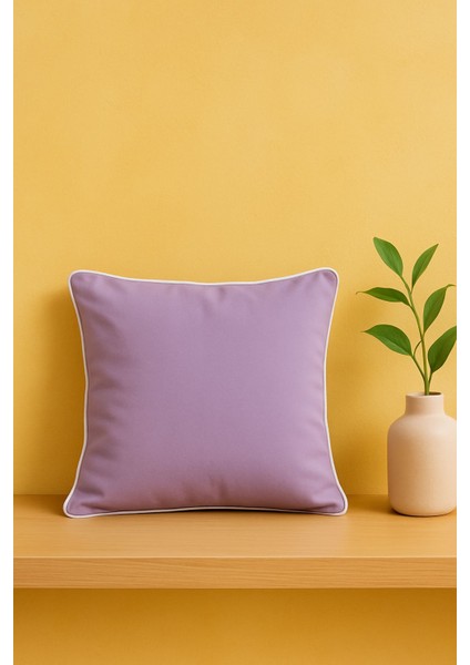 Lila Kırlent Kılıfı 45X45 – Dekoratif Modern Kırlent