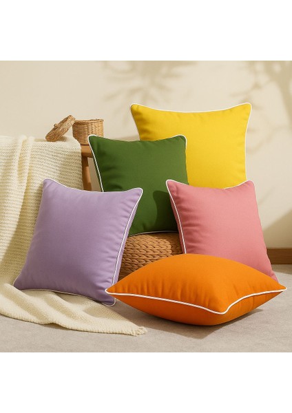 Lila Kırlent Kılıfı 45X45 – Dekoratif Modern Kırlent