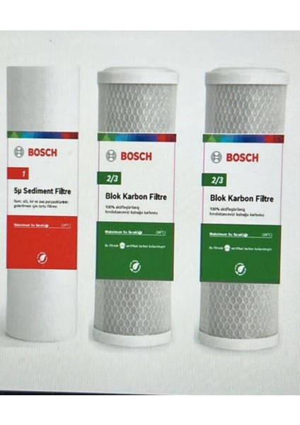 Profilo Su Arıtma 6 Aylık Bakım Filitre Seti WU11A2-WU01A-WU01A-SU01A2-WU11A ve Filtre Anahtarı modelleri