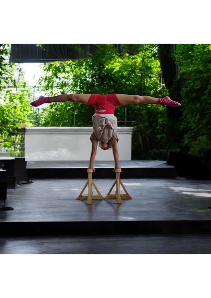 Cimnastik Ağır Amut/ağır Geçiş Ahşap Bar 2 Adet modelleri