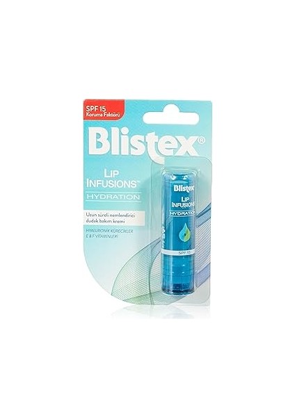 Blistex Lip Infusions Hydration Uzun Süreli Nemlendirici Dudak Bakım Kremi Spf 15 X2