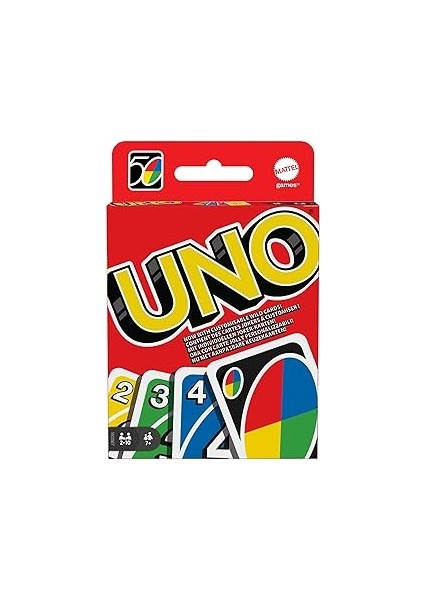 Games Uno Uno Kartlar, Renk ve Sayı Eşleştirmeli Klasik Kart Oyunu, Games W2087 W2087