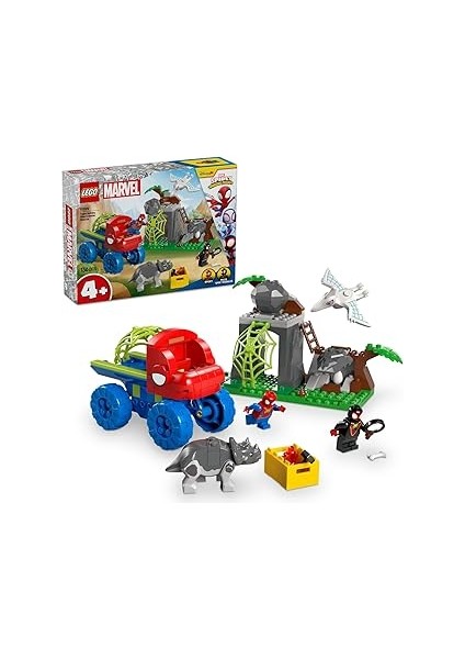 | Spidey ve Inanılmaz Arkadaşları Spidey Ekibi Dinozor Kamyonlu Kurtarma 11199-4 Yaş ve