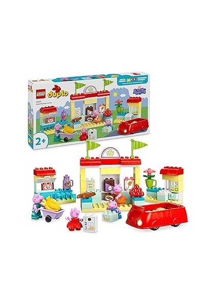 Duplo Peppa Pig Süpermarket 10434-2 Yaş ve Üzeri Çocuklar Için Peppa Pig Minifigürü Içeren Eği