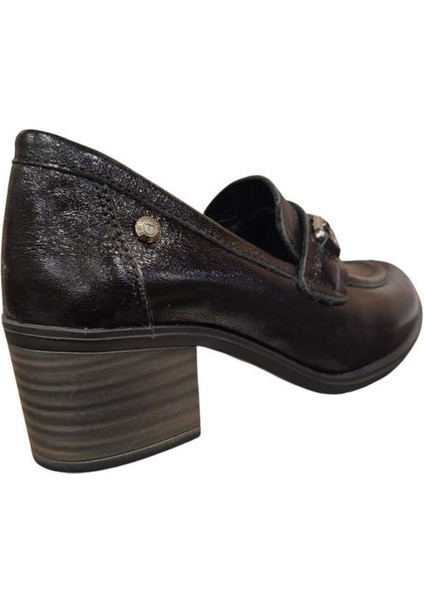D25KA-3405 Kalın Topuk Klasik Kadın Deri Ayakkabı indirimleri