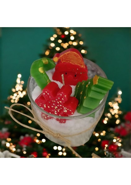 Yılbaşı Konseptli Bardak Mum fiyatları