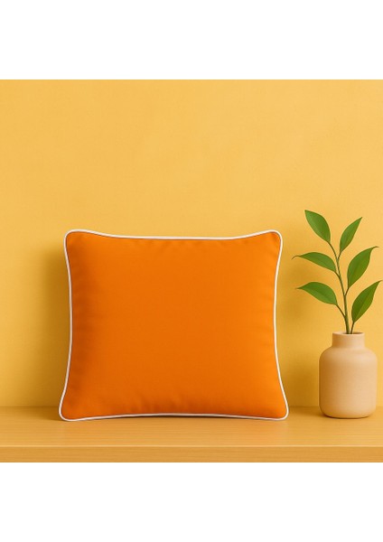 Turuncu Kırlent Kılıfı 45X45 – Dekoratif Modern Kırlent