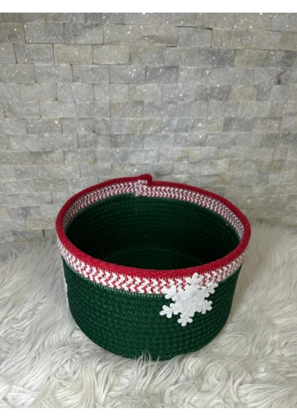 Yılbaşı Temalı Hediye Sepeti Çok Amaçlı Organizer Yükseklik 13CM Genişlik 20,5cm fiyatları