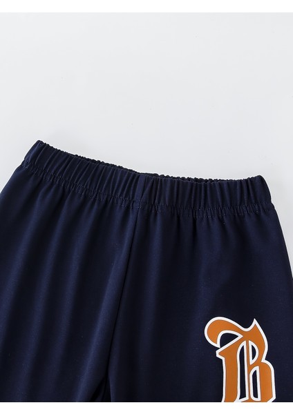 Erkek Çocuk Kapüşonlu Eşofman Takımı Lacivert Bej Spor Kombin 2’li Set modelleri