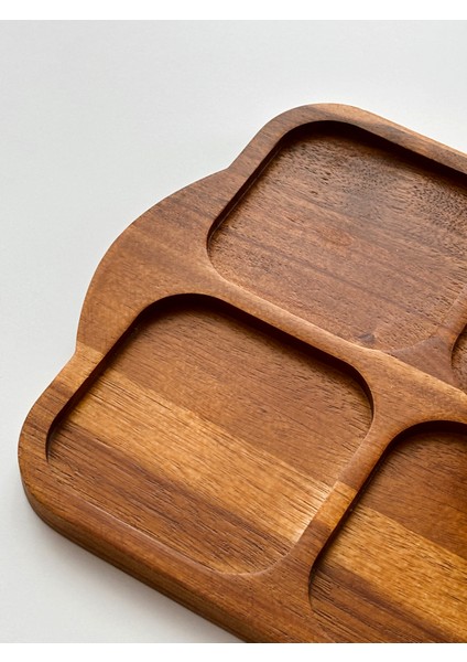 6'lı Akasya Kapaklı ve Standlı Kahvaltılık Seti indirimleri