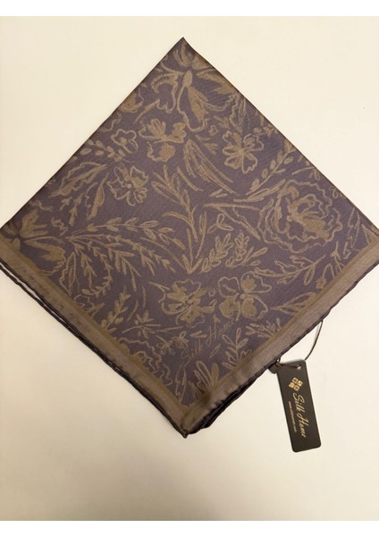 Firuze Desen Twill Ipek Eşarp