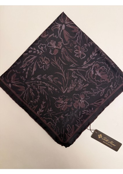 Firuze Desen Twill Ipek Eşarp