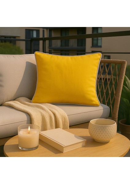 Sarı Kırlent Kılıfı 45X45 – Dekoratif Modern Kırlent fiyatları