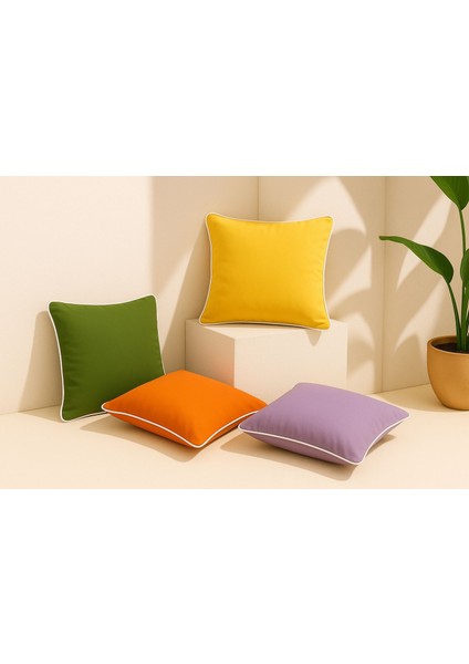 Sarı Kırlent Kılıfı 45X45 – Dekoratif Modern Kırlent modelleri