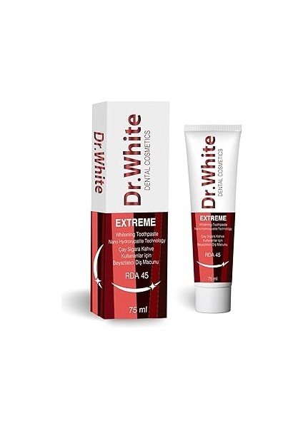 Dr. White Nano-Hydroxyapatite Teknoloji Diş Macunu Extreme 75ML