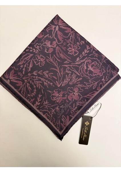 Firuze Desen Twill Ipek Eşarp