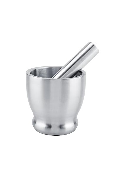 Orret 304 Paslanmaz Çelik Havan Seti – Kaymaz Tabanlı,sarımsak Ezici, Baharat ve Ot Öğütücü, P