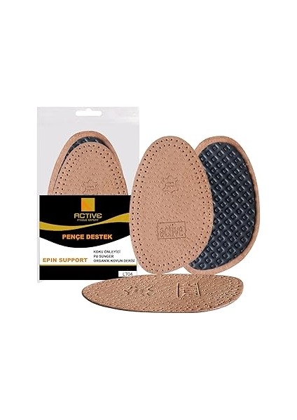 LT04 - Deri Pençe Destek | Numara Küçültme, Ayakkabı Daraltma, Koku Önleyici ve Ter Emici Ayak Pedi
