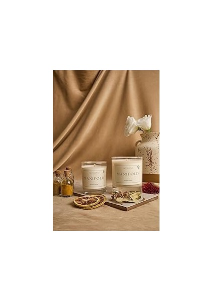 Artaluna Manifold Safran-Amber Kokulu Soya Mum (Büyük)