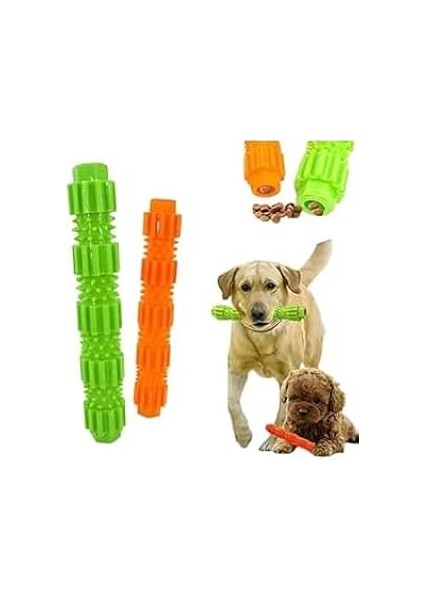 Madpet Mama Hazneli Köpek Çiğneme Oyuncağı – Turuncu Büyük – Diş Temizleme ve Diş Eti Masajı Kauçuk