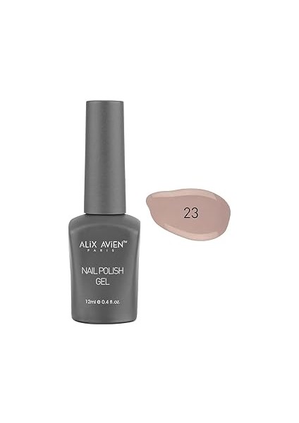 Alix Avien Uv Kalıcı Toprak Nude Oje 23 - Gel Polish - 12 ml