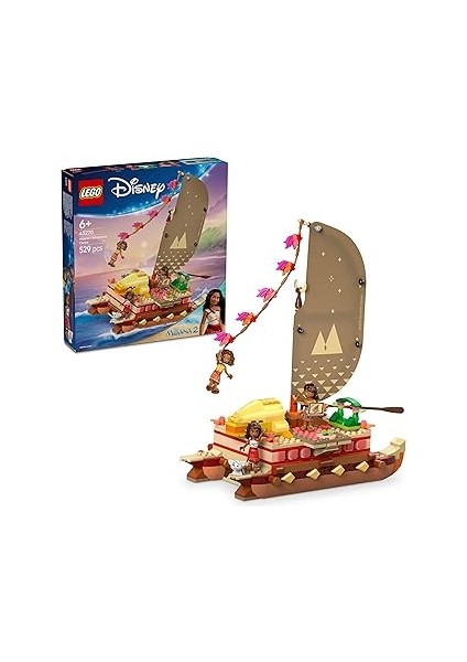 ǀ Princess Moana’nın Macera Kanosu 43270, 6 Yaş ve Üzeri Kız ve Erkek Çocukları Için Ya