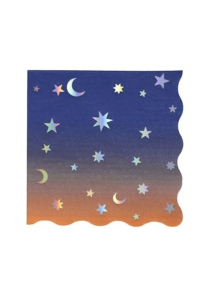 Meri Meri - Making Magic Star Large Napkins - Make Magic Yıldızlar Peçeteler (L) (16'lı)