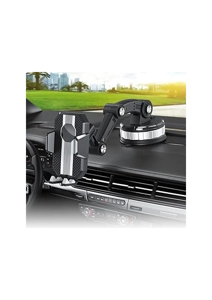 Tüm Modellere Uyumlu - 360 Derece Dönen Vakumlu Araç Içi Telefon Tutacağı - Vantuzlu Telefon Tutaca