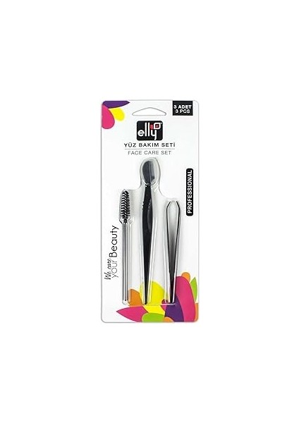 Elly Yüz Bakım Seti Cımbız, Ustura ve Maskara - 03