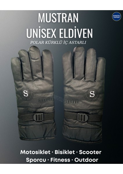 Unisex Su Geçirmez İçi Kürklü L-XL Termal Kışlık Deri Kar & Motorcu Eldiveni fiyatları