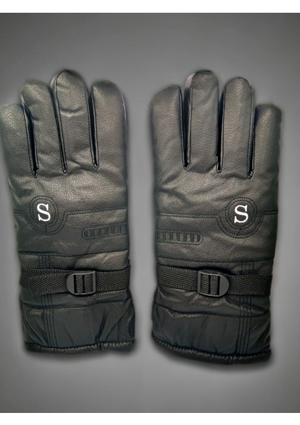 Unisex Su Geçirmez İçi Kürklü L-XL Termal Kışlık Deri Kar & Motorcu Eldiveni modelleri