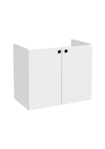 Shift T20 81000 Kapaklı Lavabo Dolabı, Parlak Beyaz, 80 cm