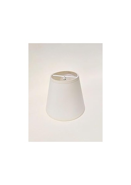 Boy Maşalı Avize Abajur Başlığı Mum Ampul Üstüne Takılır 14CM (Krem)