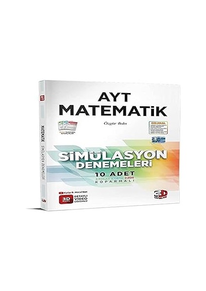 3D Ayt Matematik Simülasyon 10 Lu Deneme 2024