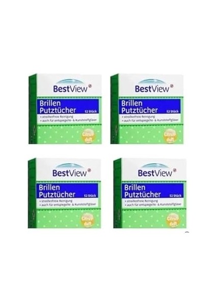 Diğer Best View Gözlük ve Cam Ekran Temizleme Mendili 208 Adet(4 Kutu)
