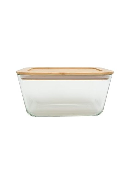 Porland Bamboo Dikdörtgen Saklama Kabı 3050 Cc, Tekli