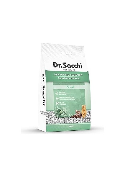 Dr.sacchi Fresh Bentonit Kedi Kumu 10 Lt