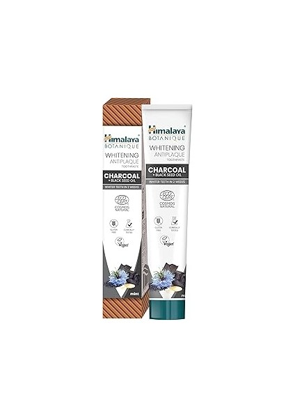 Himalaya Botanique Beyazlatıcı Plak Karşıtı Diş Macunu 75 ml | Ecocert Cosmos Sertifikalı | Organik
