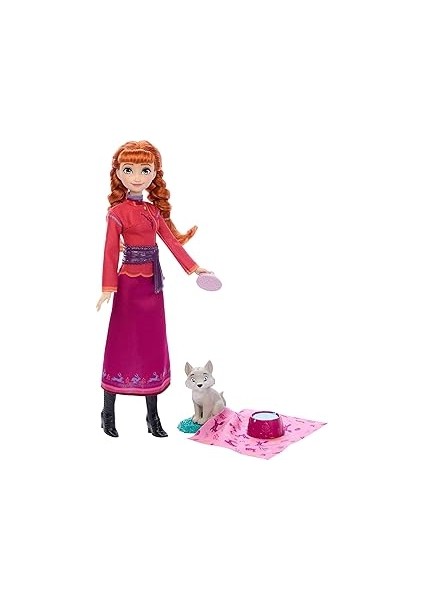 Karlar Ülkesi Anna Bebek ve Yavru Kurt Figürü, Yavru Kurdun Yatağı ve Battaniyesi Dah