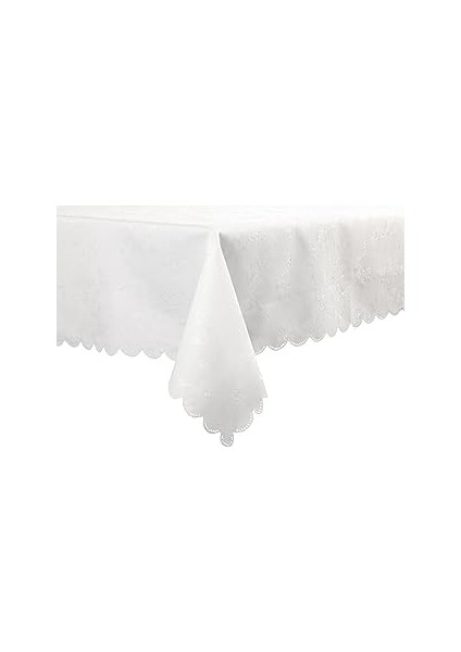 Porland Ayana Dertsiz Kare Masa Örtüsü Ekru 150CM