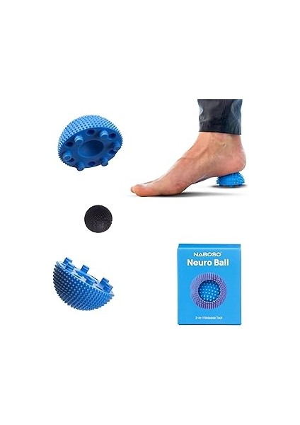 Naboso Nöro Top, Ayak Miyofasiyal Yayın Aracı, Ayaklar Için Dokulu Masaj Topu, Kendi Kendine Masaj,