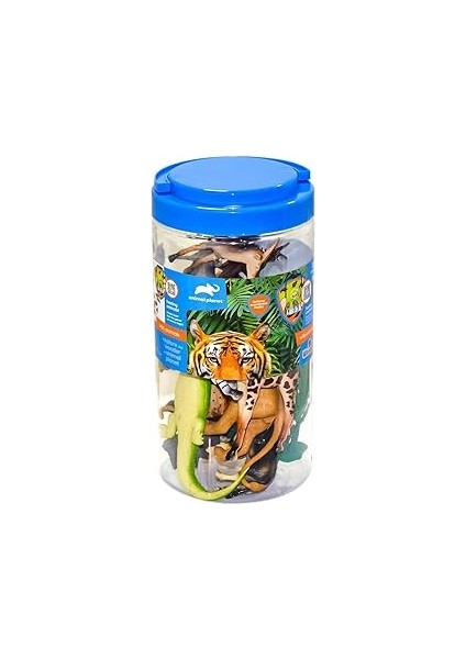 Vardem SH-D6401 Vahşi Hayvanlar Oyun Seti 13 Parça Özel Kovasında