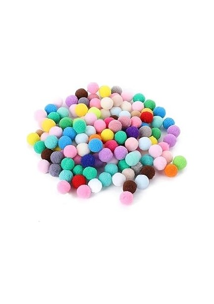Glipet Renkli Ponpon Kedi Oyun Topu 5 cm 4 Lü