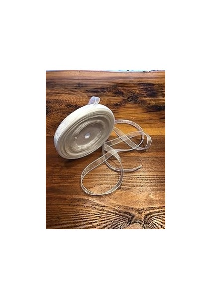 Organze Kurdele 1 cm Genişliinde 50 Metre Rulo-Boyanabilir-Saten