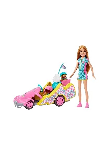 ve Stacie; Dönen Tekerlekleri Olan Go Kart Arabası, Köpek, Aksesuarlar ve Çıkartma Sayfası D