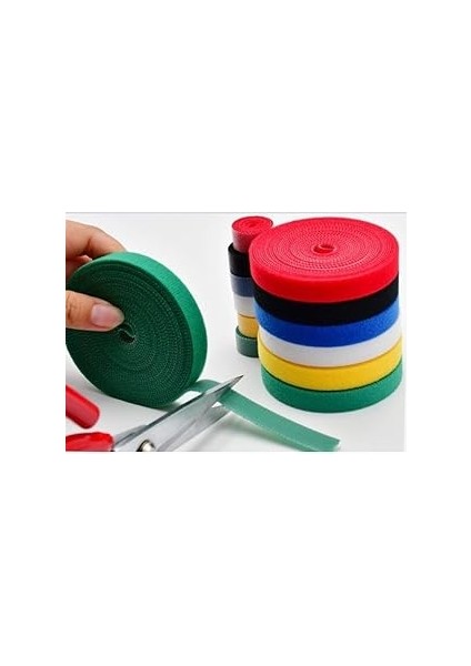 Orret Cırt Cırt Kablo Düzenleyici – 5 Metre Yapışkanlı Rulo, Kablo Toparlayıcı Organizer, Bitk